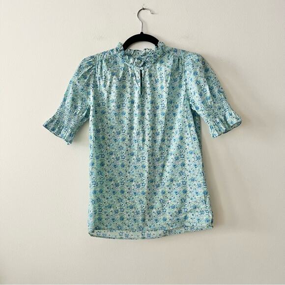 J. Crew Puff-Sleeve Top in Liberty Amelie Floral Print - Picture 3 of 10